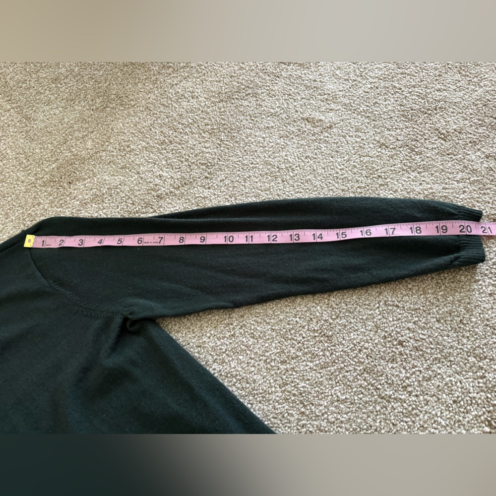 Pendleton Green 100% Merino Wool Turtleneck Size Petite Medium Preppy - Picture 7 of 7